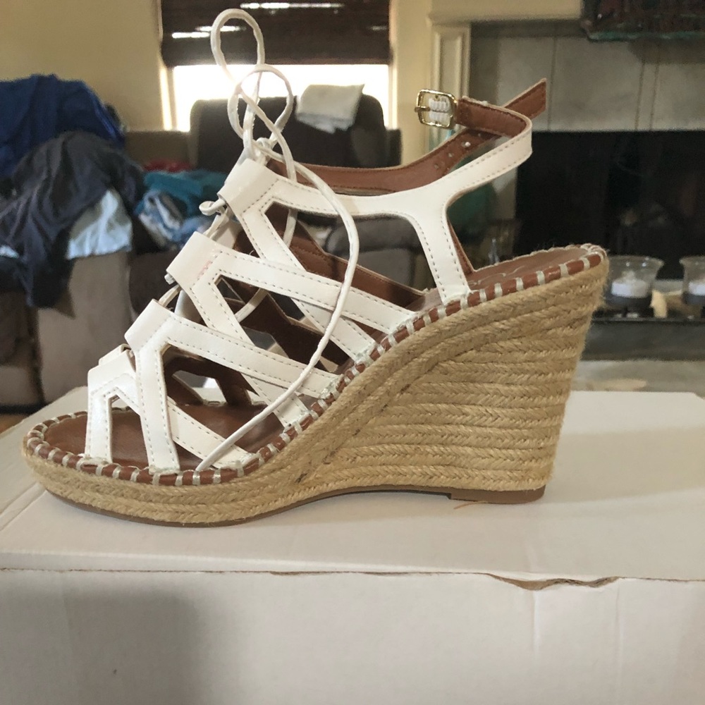 White Wedge Shoes